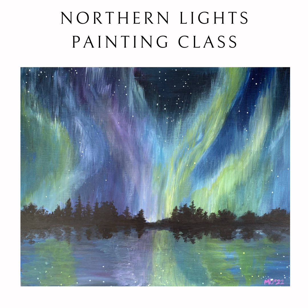 Northern Lights Painting Class | Tues. May 27th 6pm-9pm