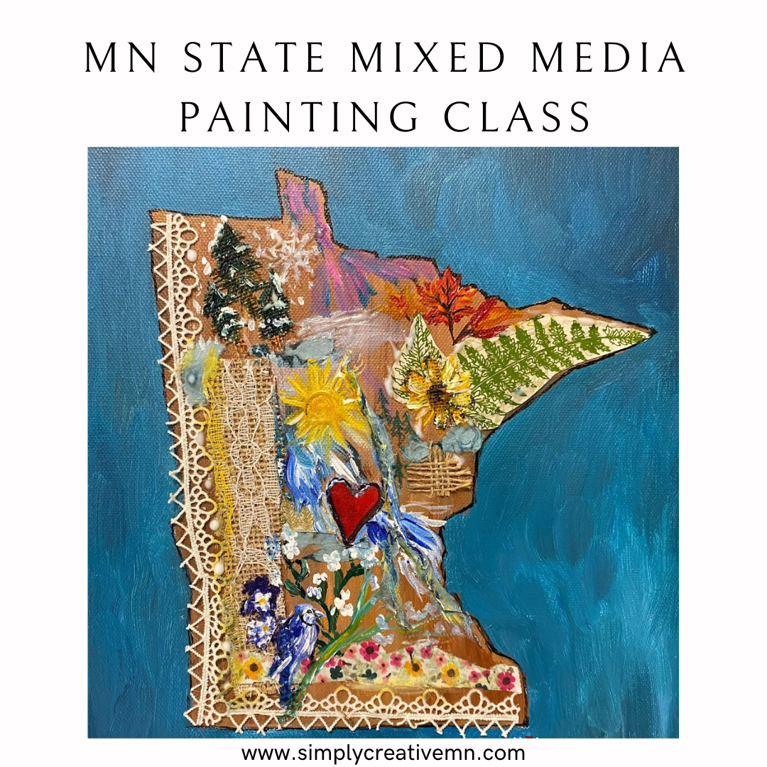 MN State Mixed Media Painting Class | Tues. Sept. 23rd 6pm-9pm