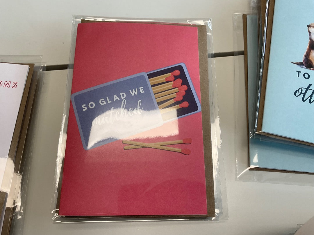 So Glad We Matched Lupine Design Cards