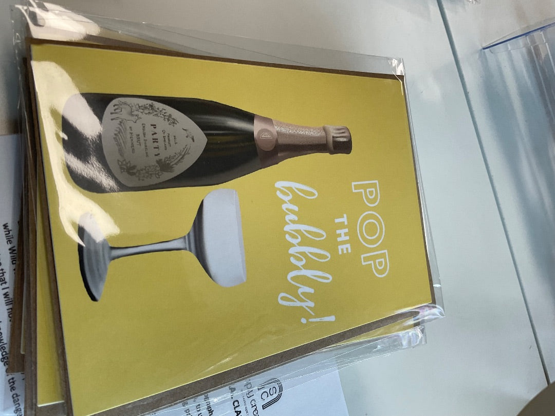 Pop the Bubbly! Lupine Design Cards