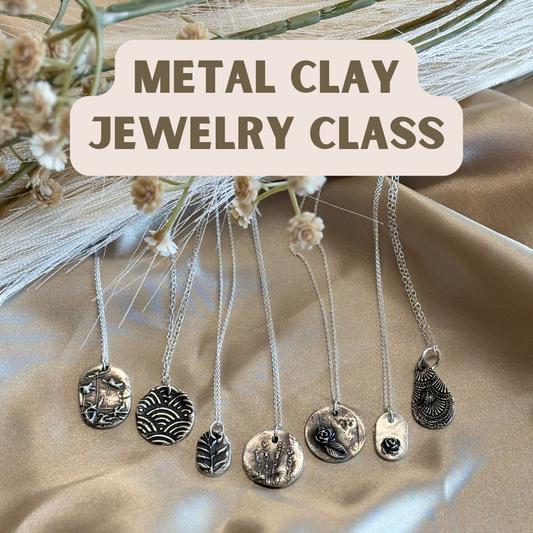 Metal Clay Jewelry Class | Sat. June 29th 2:30pm-5:30pm