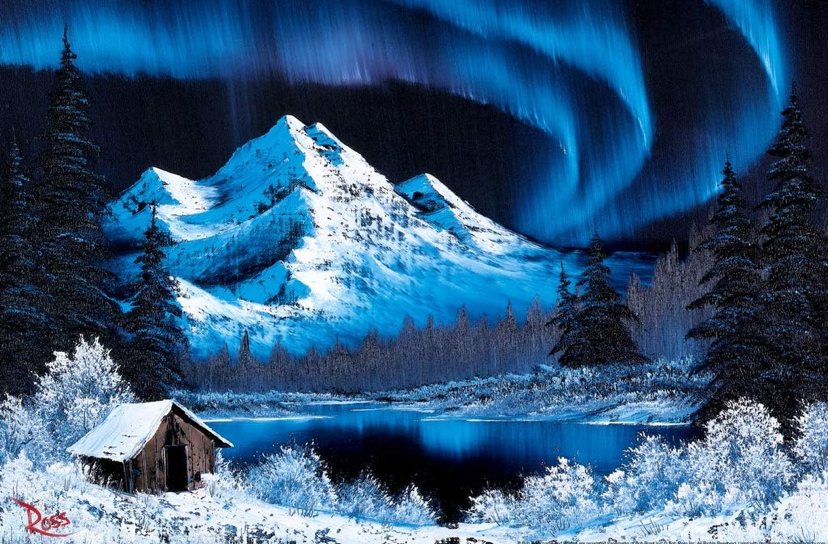 Bob Ross Night- Northern Lights Painting Class | Tues. Dec. 2nd 6pm-9pm
