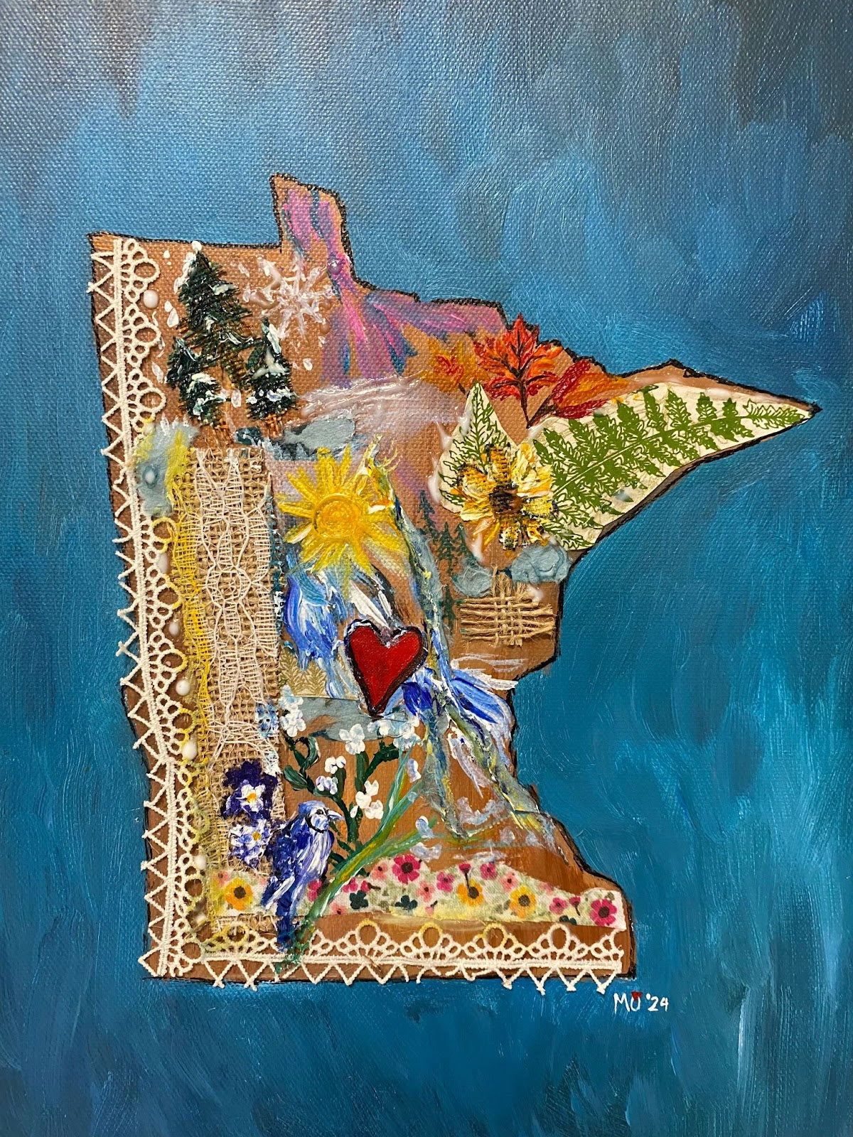 MN State Mixed Media Painting Class | Tues. Sept. 23rd 6pm-9pm