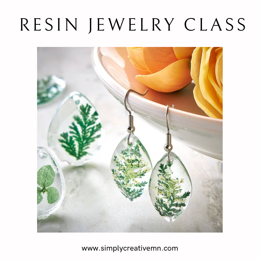 Resin Earring Classes in Minneapolis, MN – Simply Creative Resin classes near me