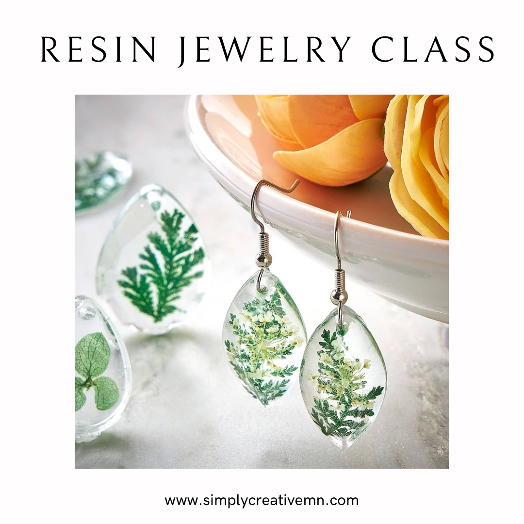 Resin Jewelry Class | Sun. July 28th 3pm-5pm