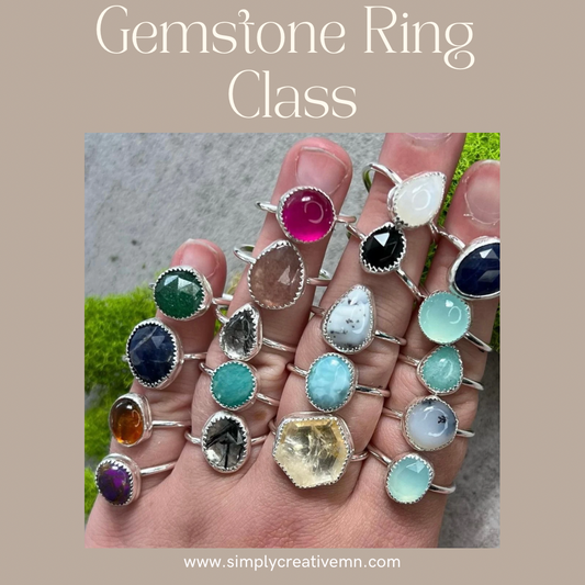 Gemstone Ring Making Class