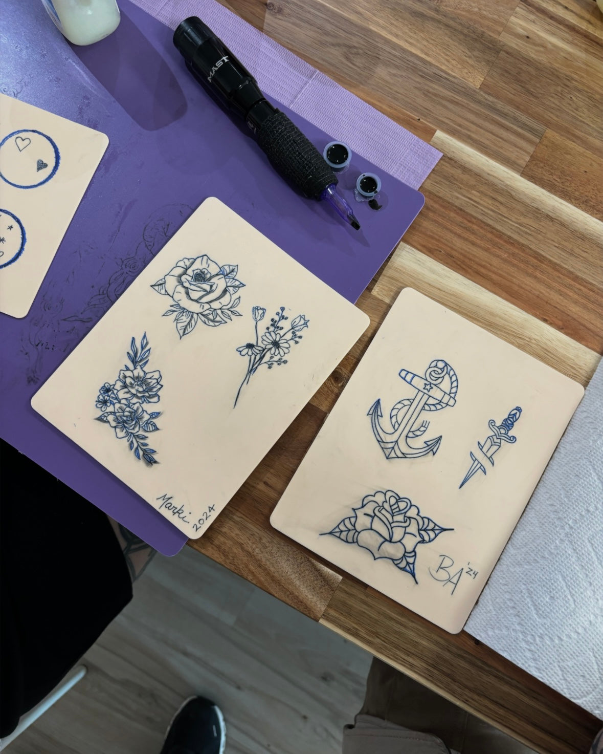 Tattooing Synthetic Skin Class