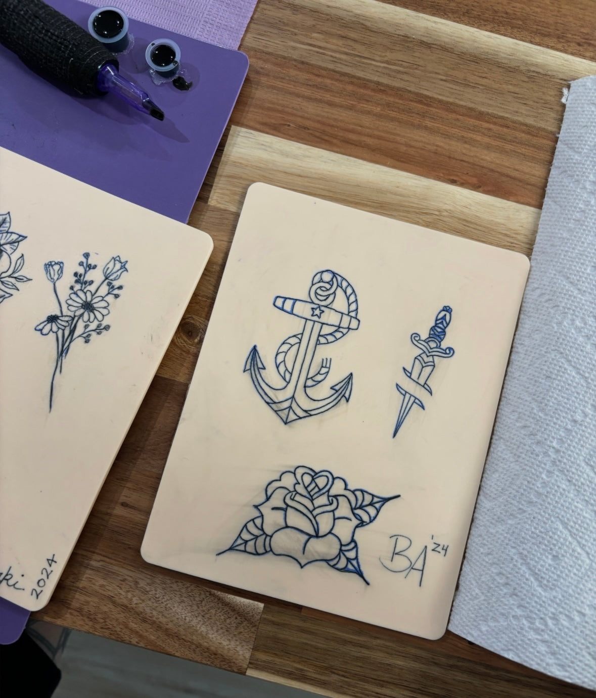 Tattooing Synthetic Skin Class