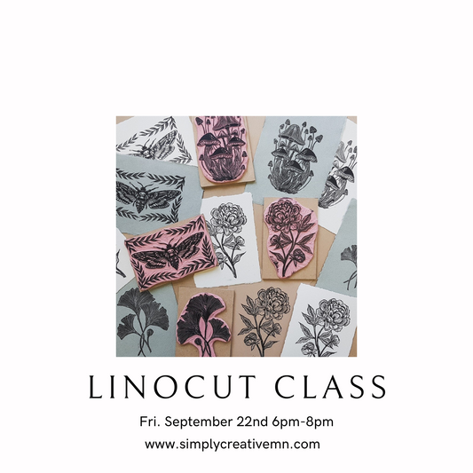 Lino-cut Printmaking Class | Fri. Sept. 22nd 6pm-8pm