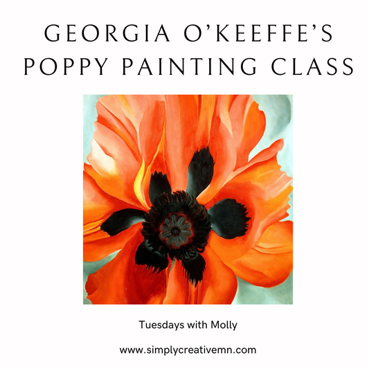 Georgia O’Keeffe’s Poppy Painting Night | Tues. April 9th 6pm-9pm