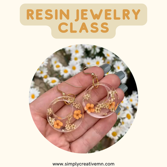 Resin Jewelry Class | Sun. Sept. 7th 11am-1pm