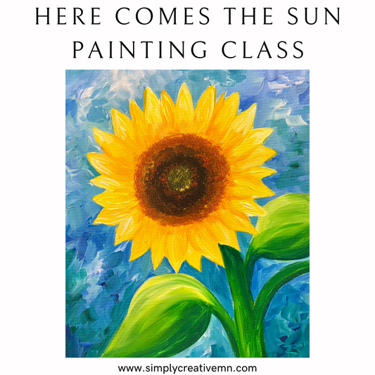 Here Comes the Sun Painting Class | Tues. Oct. 15th 6pm-9pm