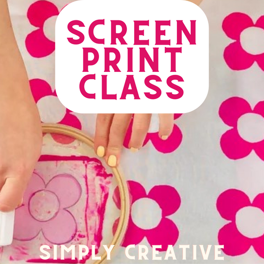 Screen Printing Class | Sat. Aug. 17th 3pm-6pm