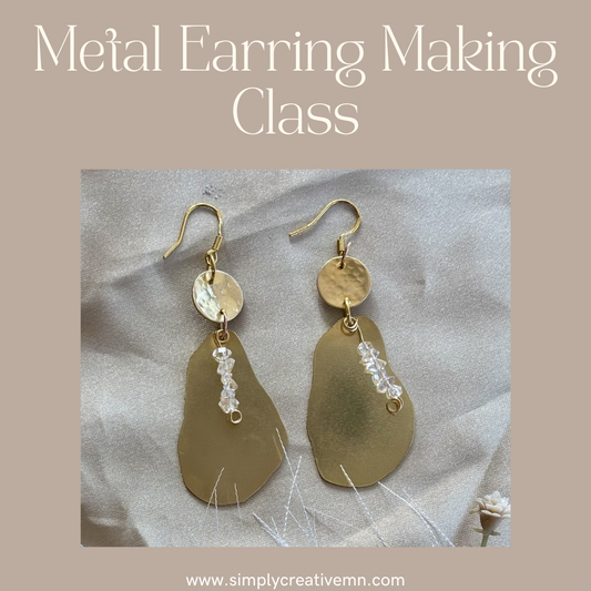 Metal Earring Making Class