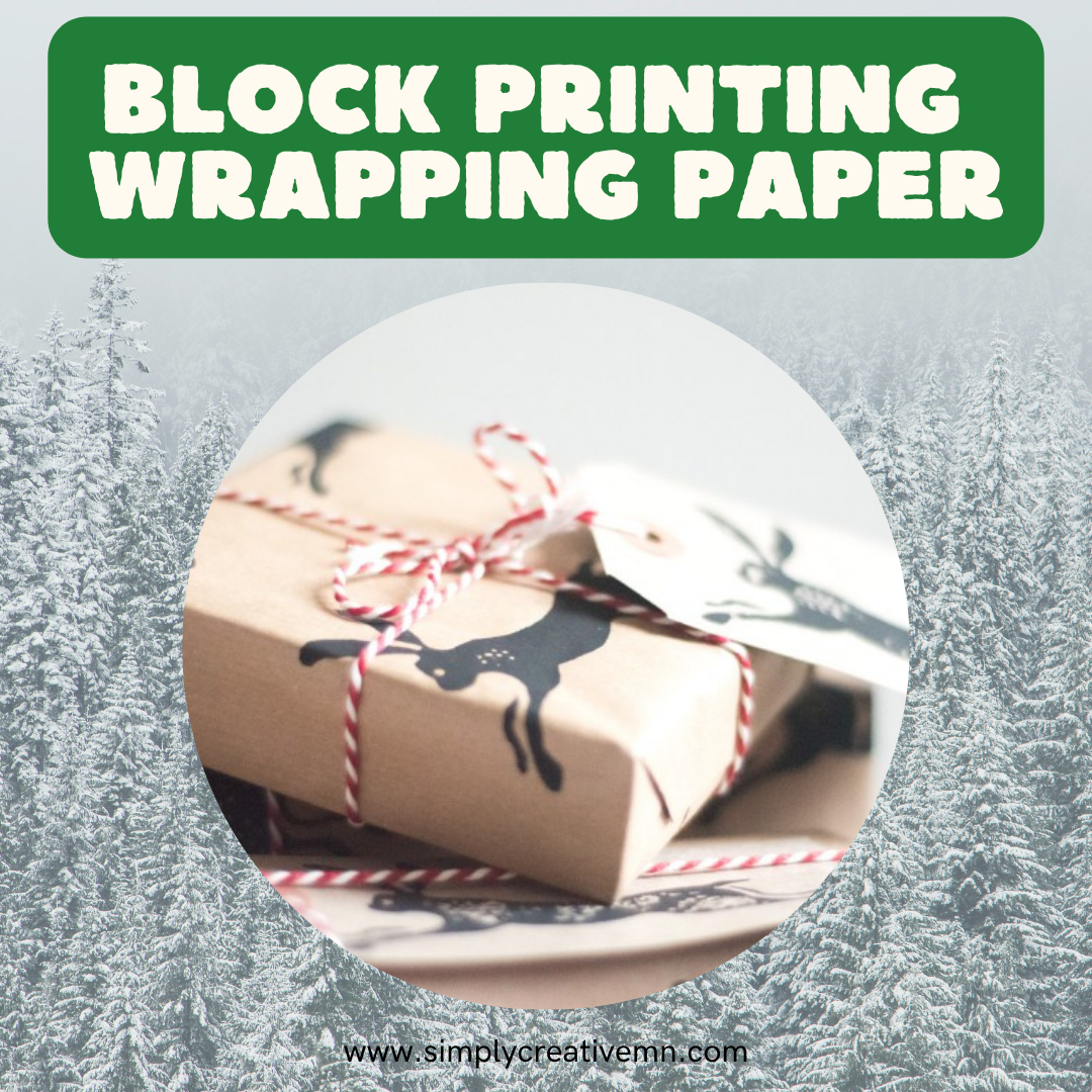 Holiday Block Printed Wrapping Paper Class