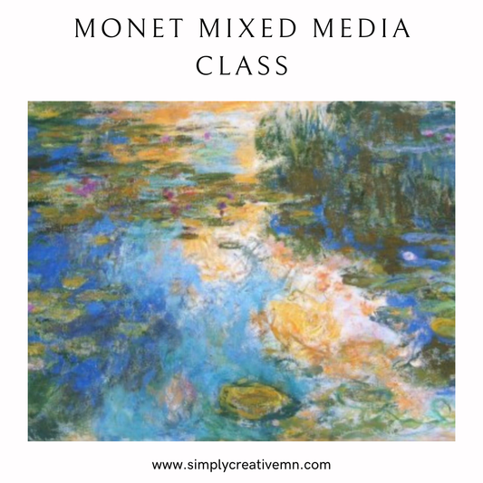 Monet Mixed Media Painting Class | Sat. March 28th- 10am-1pm 