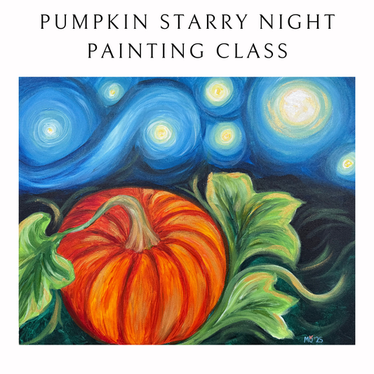 Pumpkin Starry Night Painting Class | Sat. Oct. 25th 6pm-9pm