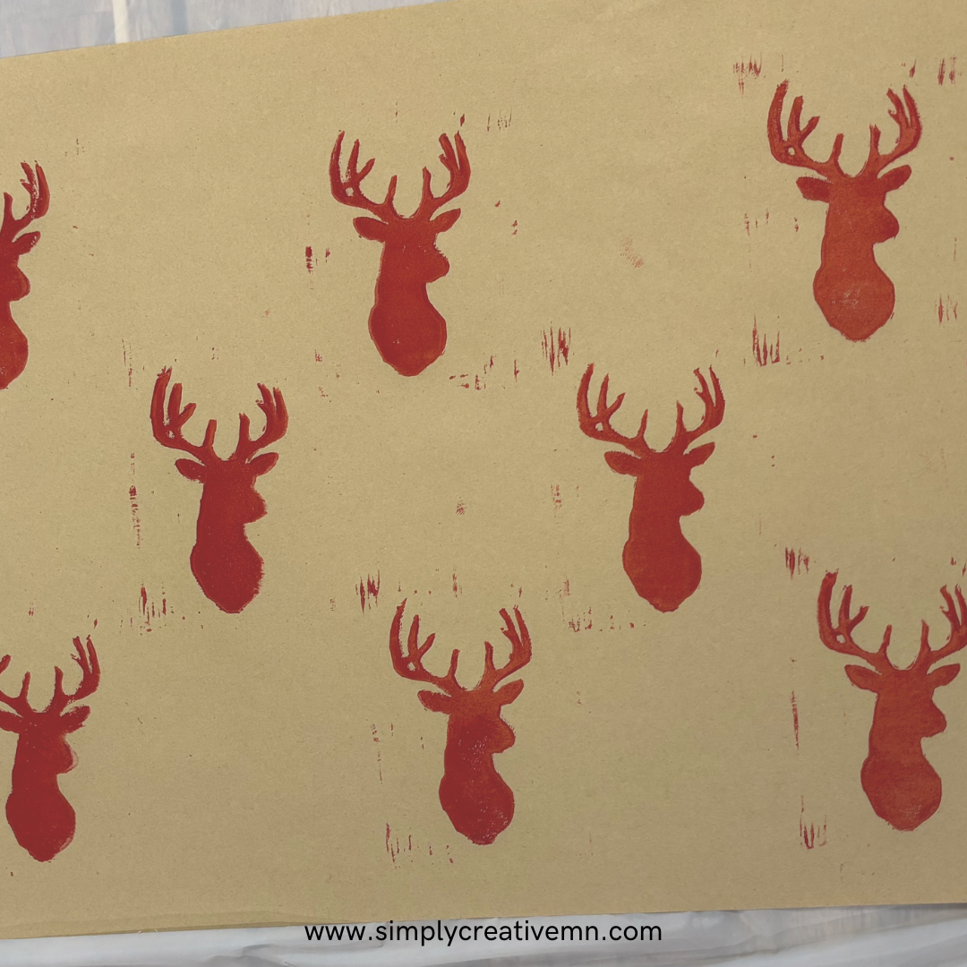 Holiday Block Printed Wrapping Paper Class