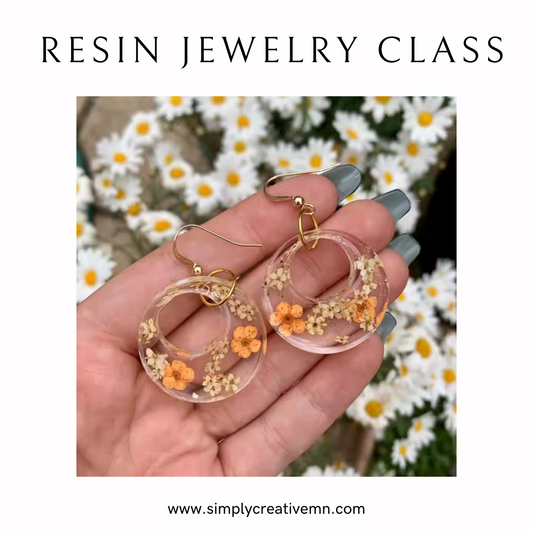 Resin Jewelry Class | Fri. August 30th 6pm-8pm