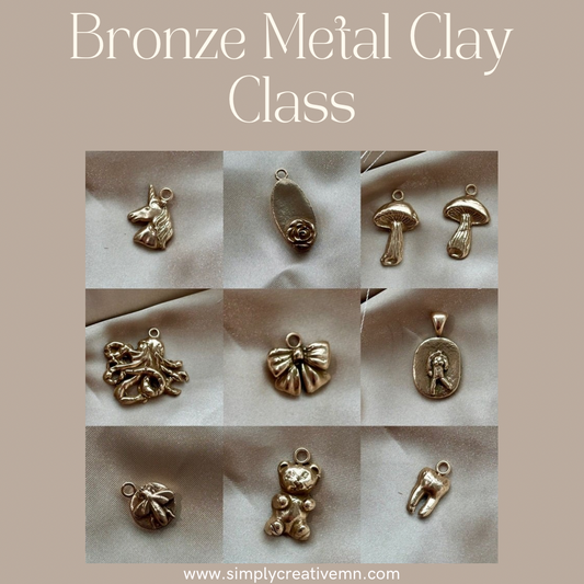 Bronze Metal Clay Jewelry Class