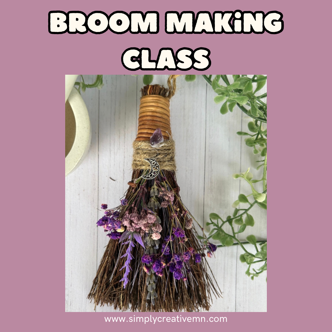 Broom Decorating & Spell Jar Making Halloween Craft Class