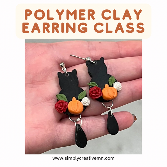 Polymer Clay Earring Class | Sat. Sept. 28th 3pm-5:30pm