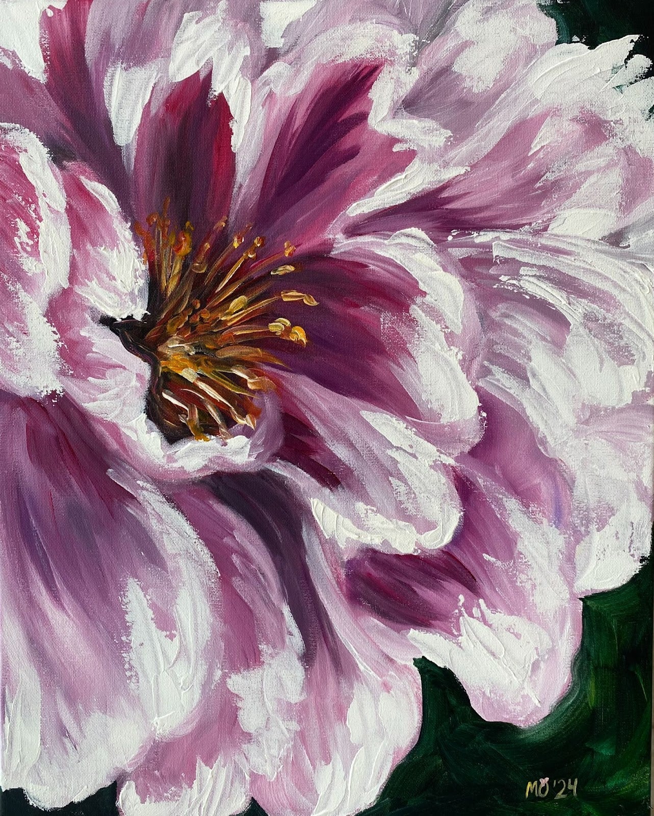 Palette Knife Peony Painting Class | Tues. May 26th 6pm-9pm