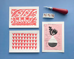 Valentine's Day Block Printing Class | Fri. Feb. 14th 6pm-8:30pm