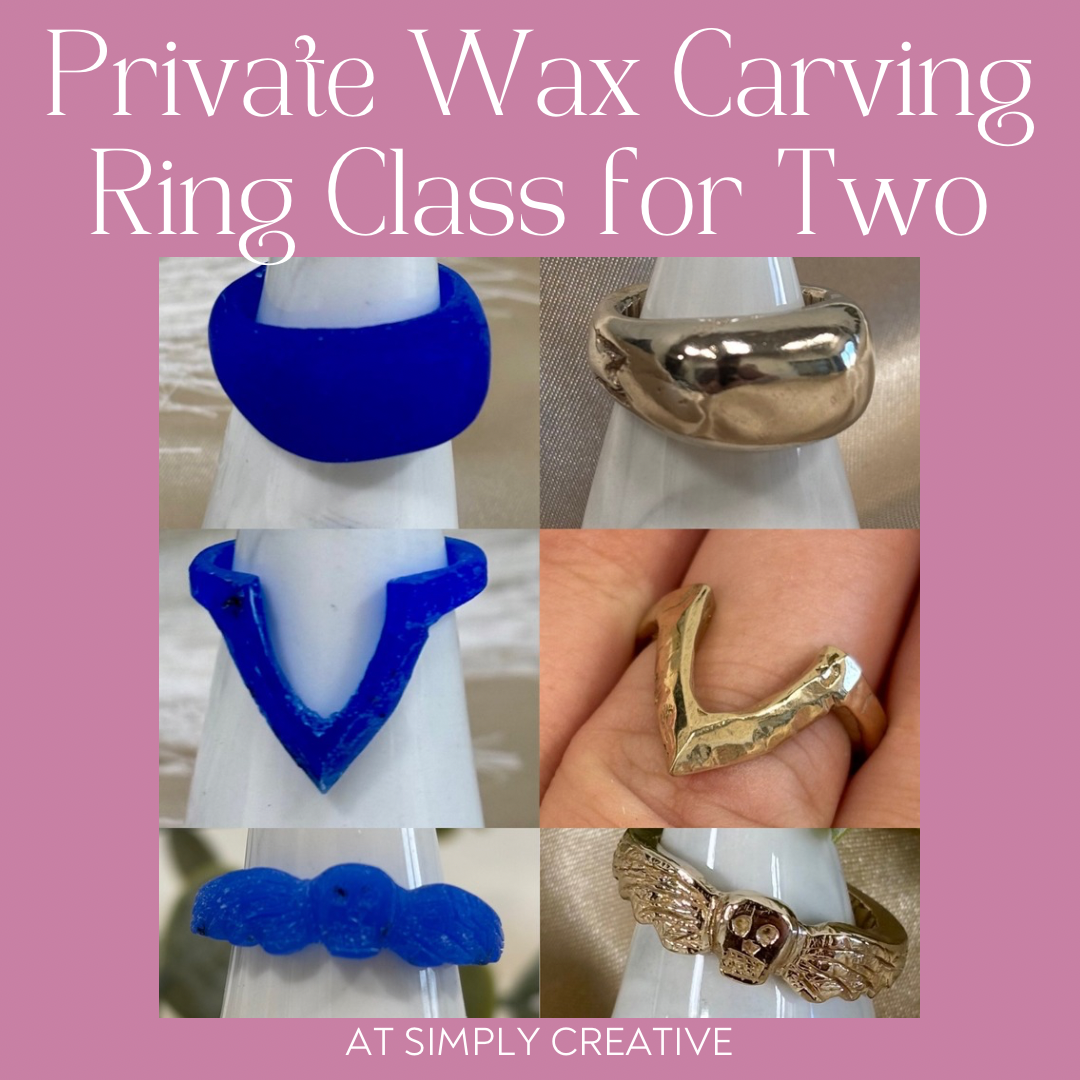 Private Wax Carving Jewelry Class for Two