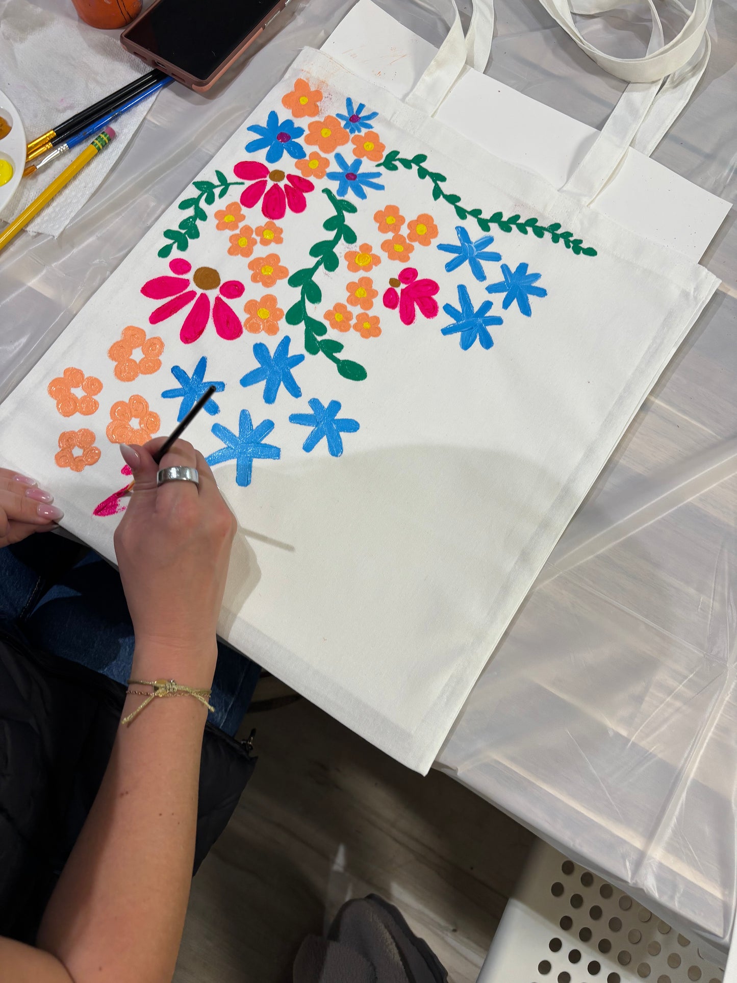 Tote Bag Painting Craft Night at Graze Food Hall | Tues. May 26th 6pm-8pm Minneapolis, MN