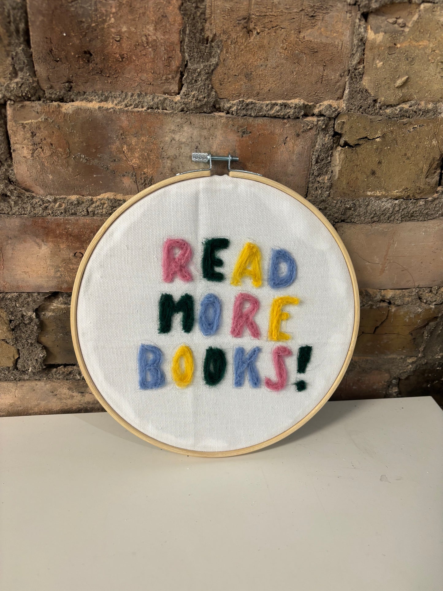 Needle Felting on a Hoop Class