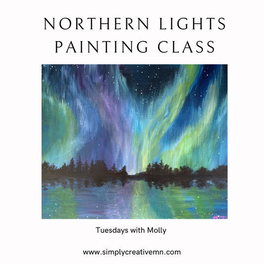 Northern Lights Painting Class | Tues. Oct. 22 6pm-9pm