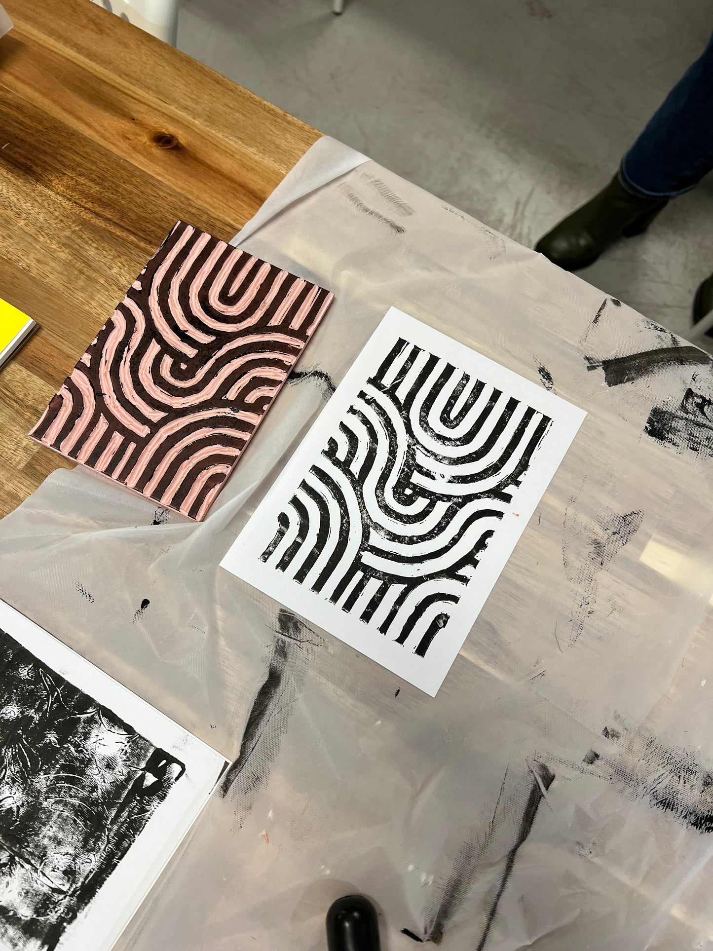 Block Printing Canvas Bags and Frameable Paper Class | Sun. March 17th 11am-1:30pm