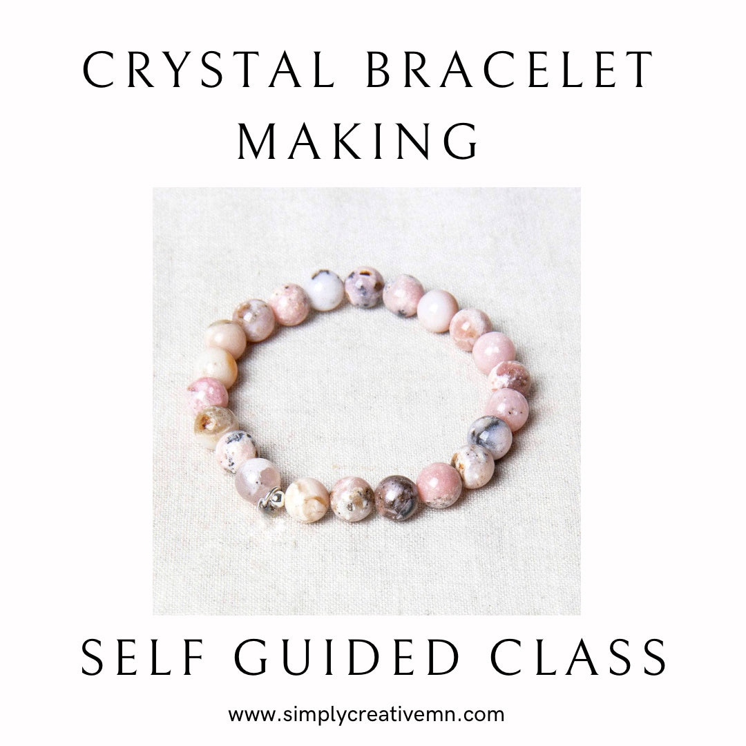 Crystal Beaded Bracelet Self Guided Class | Fri. Feb. 23rd 12pm-5pm