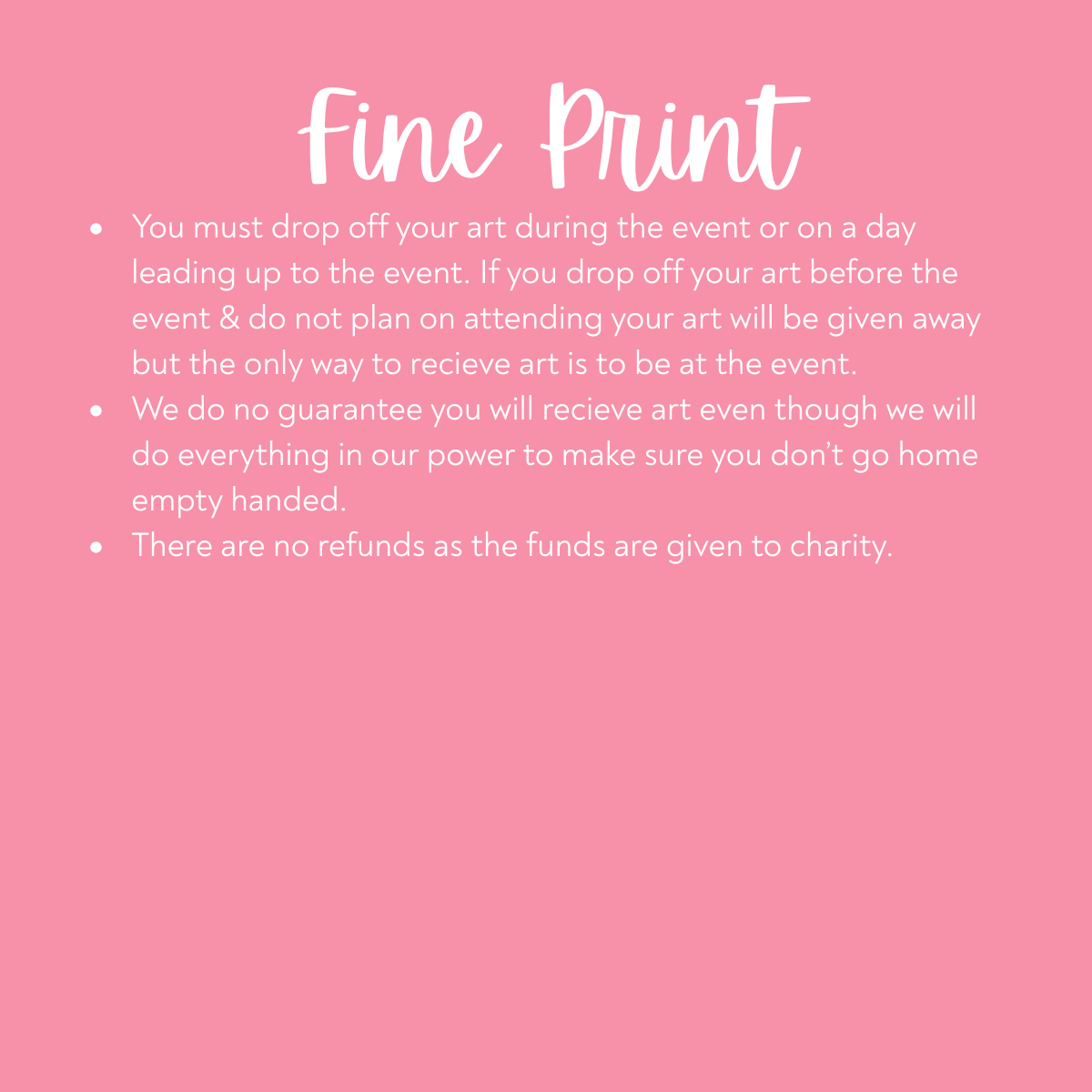 Fundraising Art Exchange | Sat. September 12th 3pm-7pm