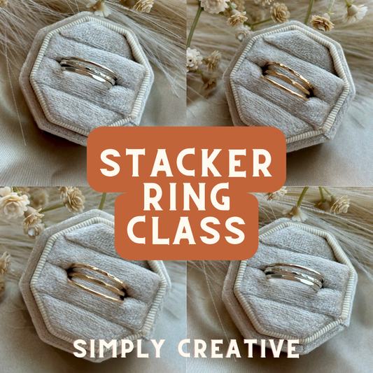 Stacker Ring Jewelry Class | Thurs. August 1st 6pm-8pm | Minneapolis, MN