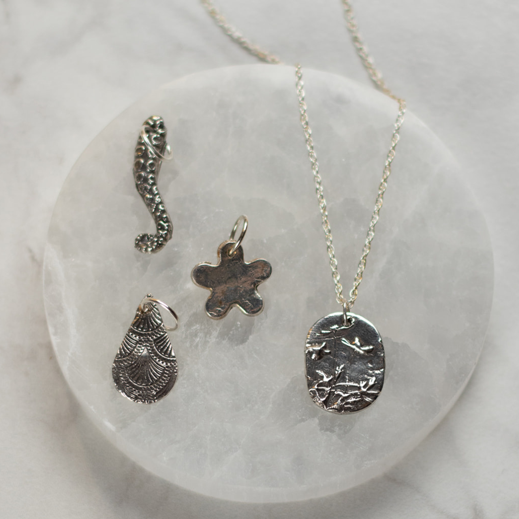 Metal Clay Jewelry Class with Gemstones