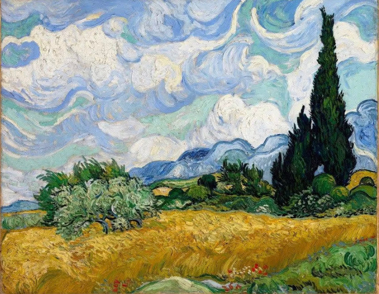 Van Gogh's "Wheat Fields" Painting Class | Tues. March 11th 6pm-9pm