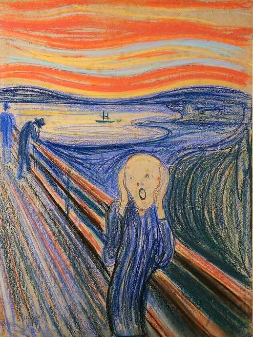 The Scream by Edvard Munch Painting Class | Tues. Oct. 7th 6pm-9pm